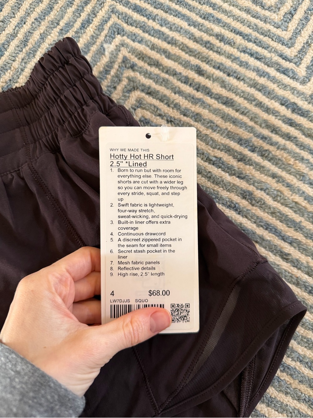 NWT lululemon sequoia brown shorts - Picture 3 of 4